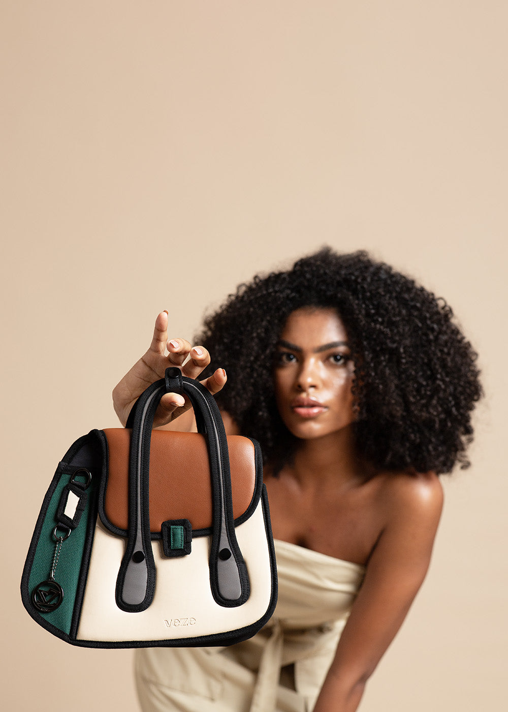 VZ Mocha Sage Statement Bag